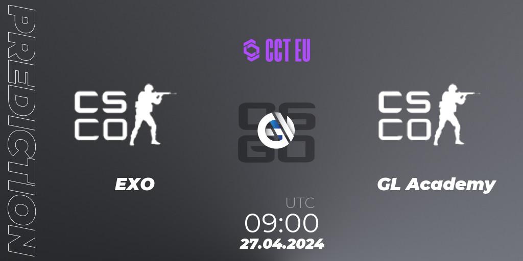 EXO Clan vs GamerLegion Academy: Match Prediction. 27.04.2024 at 09:00, Counter-Strike (CS2), CCT Season 2 Europe Series 2 Closed Qualifier