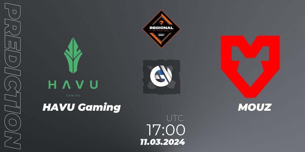 HAVU Gaming vs MOUZ: Match Prediction. 11.03.24, Dota 2, RES Regional Series: EU #1