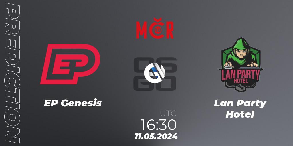 EP Genesis vs Lan Party Hotel: Match Prediction. 11.05.2024 at 16:30, Counter-Strike (CS2), Tipsport Cup Spring 2024: Closed Qualifier