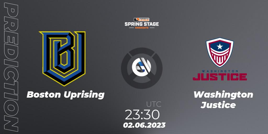 Boston Uprising vs Washington Justice: Match Prediction. 03.06.2023 at 00:00, Overwatch, OWL Stage Knockouts Spring 2023