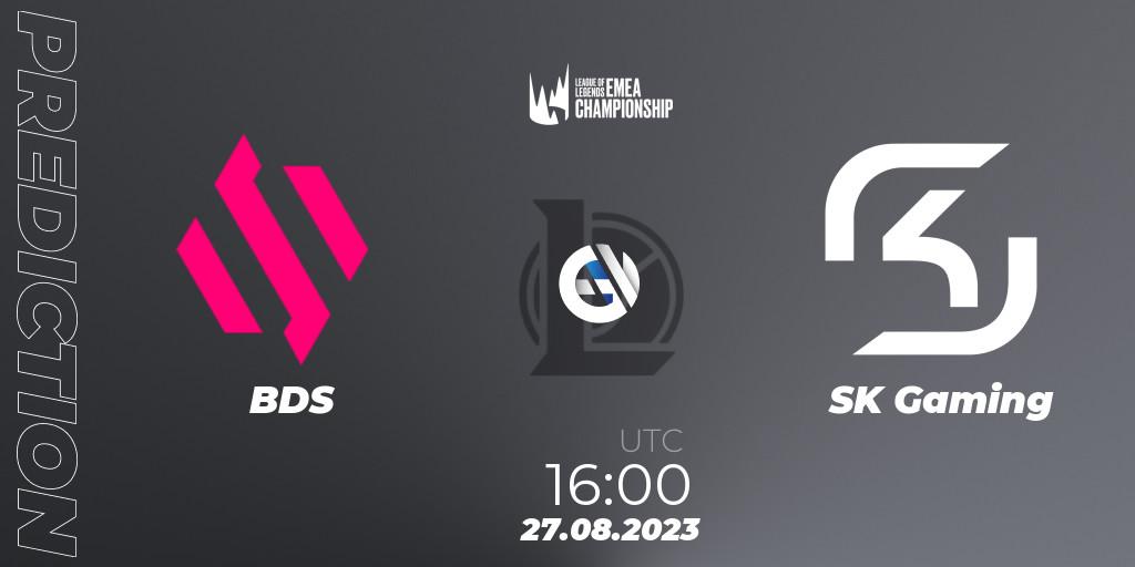 BDS vs SK Gaming: Match Prediction. 26.08.23, LoL, LEC Finals 2023