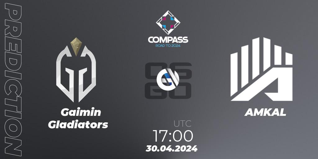 Gaimin Gladiators vs AMKAL: Match Prediction. 30.04.2024 at 17:10, Counter-Strike (CS2), YaLLa Compass Spring 2024