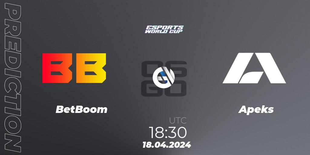 BetBoom vs Apeks: Match Prediction. 18.04.24, CS2 (CS:GO), Esports World Cup 2024: European Open Qualifier