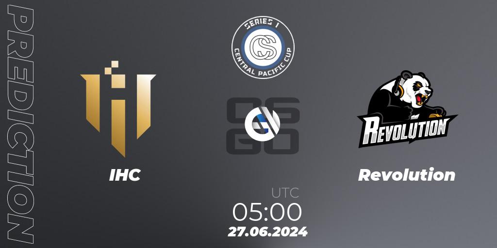 IHC vs Revolution: Match Prediction. 27.06.2024 at 05:00, Counter-Strike (CS2), Central Pacific Cup: Series 1