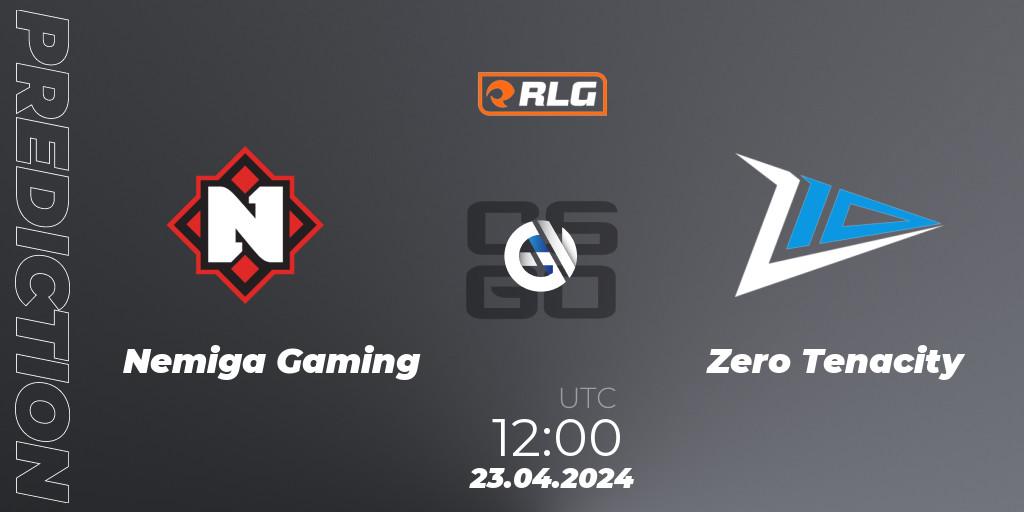 Nemiga Gaming vs Zero Tenacity: Match Prediction. 23.04.24, CS2 (CS:GO), RES European Series #2