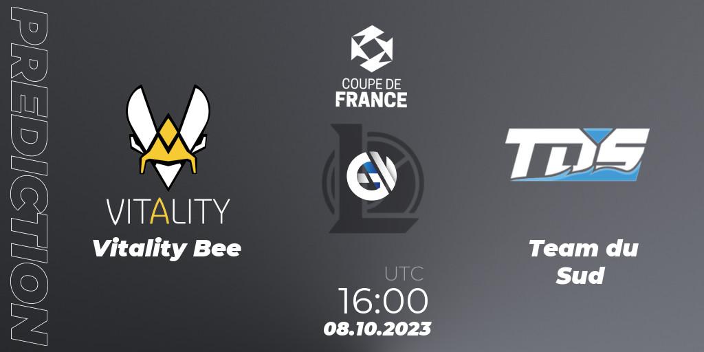 Vitality Bee vs Team du Sud: Match Prediction. 08.10.23, LoL, Coupe de France 2023