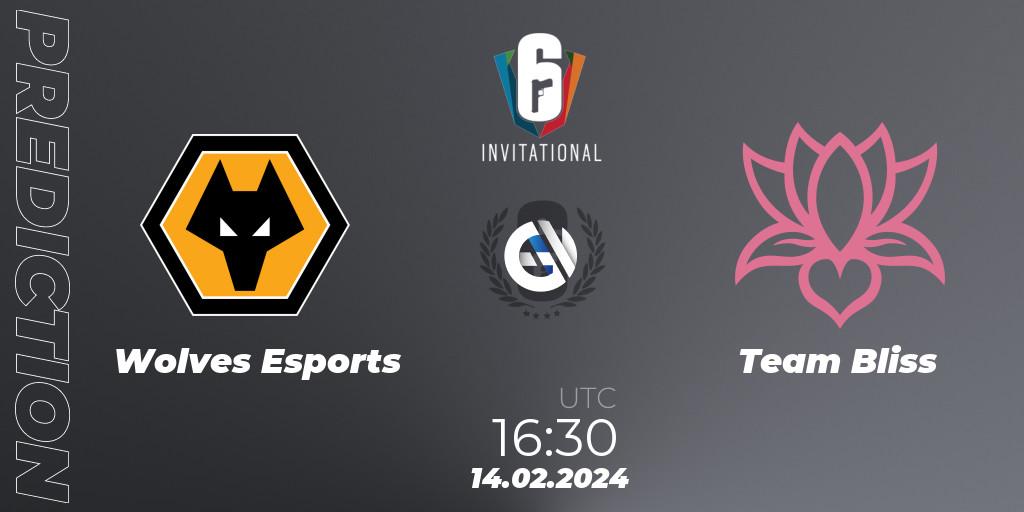 Wolves Esports vs Team Bliss: Match Prediction. 14.02.24, Rainbow Six, Six Invitational 2024 - Group Stage