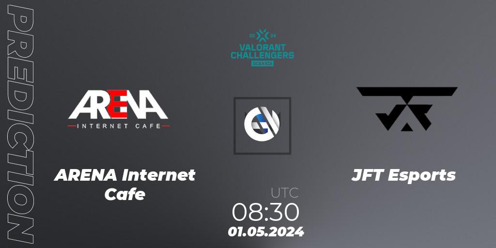 ARENA Internet Cafe vs JFT Esports: Match Prediction. 01.05.2024 at 08:30, VALORANT, VALORANT Challengers 2024 Oceania: Split 1