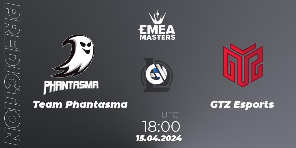 Team Phantasma vs GTZ Esports: Match Prediction. 15.04.24, LoL, EMEA Masters Spring 2024 - Play-In