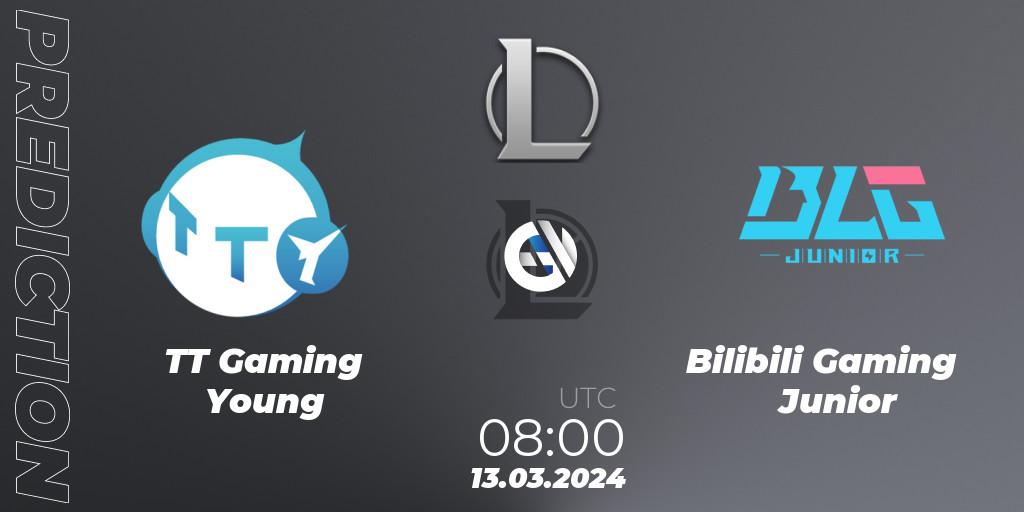 TT Gaming Young vs Bilibili Gaming Junior: Match Prediction. 13.03.24, LoL, LDL 2024 - Stage 1