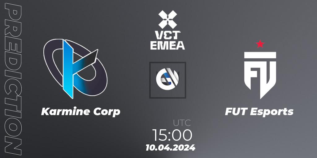 Karmine Corp vs FUT Esports: Match Prediction. 10.04.24, VALORANT, VALORANT Champions Tour 2024: EMEA League - Stage 1 - Group Stage