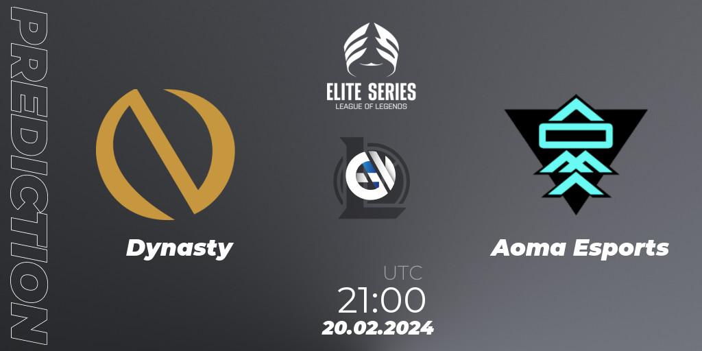Dynasty vs Aoma Esports: Match Prediction. 20.02.24, LoL, Elite Series Spring 2024