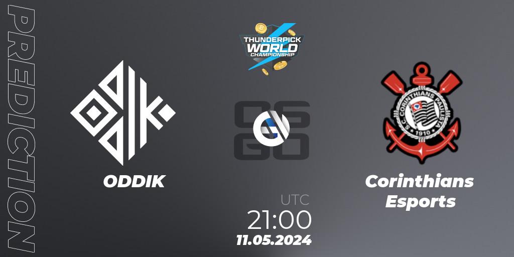 ODDIK vs Corinthians Esports: Match Prediction. 11.05.2024 at 21:00, Counter-Strike (CS2), Thunderpick World Championship 2024: South American Series #1