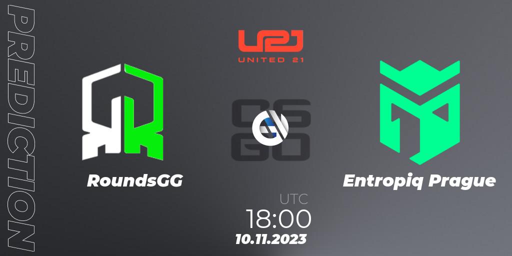 RoundsGG vs Entropiq Prague: Match Prediction. 10.11.2023 at 18:00, Counter-Strike (CS2), United21 Season 7: Division 2
