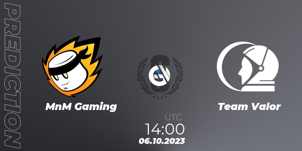 MnM Gaming vs Team Valor: Match Prediction. 06.10.23, Rainbow Six, Europe League 2023 - Stage 2 - Last Chance Qualifiers