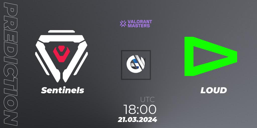 Sentinels vs LOUD: Match Prediction. 21.03.24, VALORANT, VCT 2024: Masters Madrid