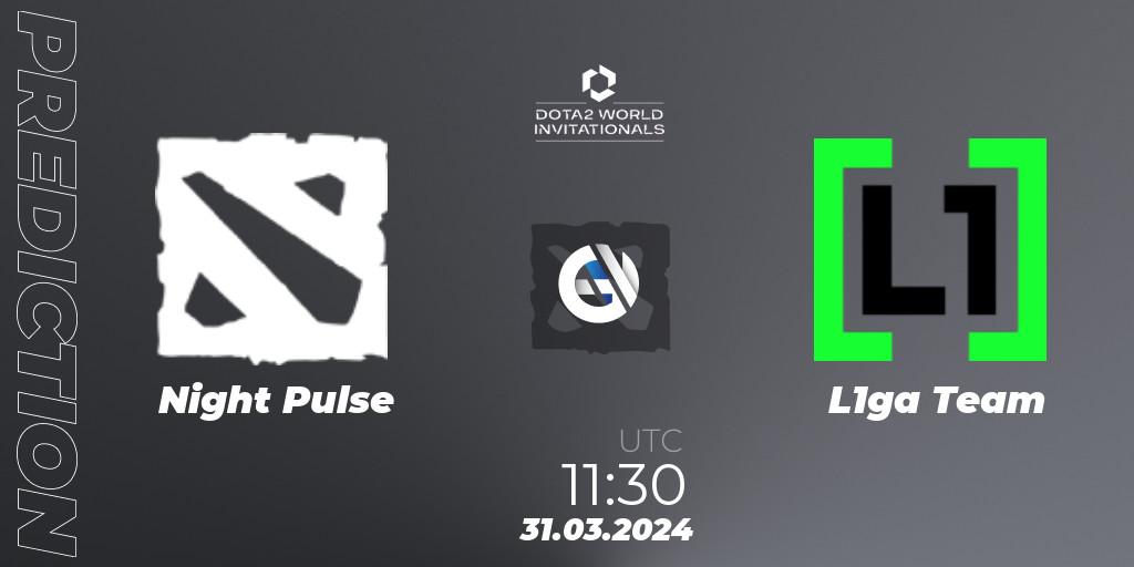 Night Pulse vs L1ga Team: Match Prediction. 31.03.24, Dota 2, Portal Dota 2 World Invitationals