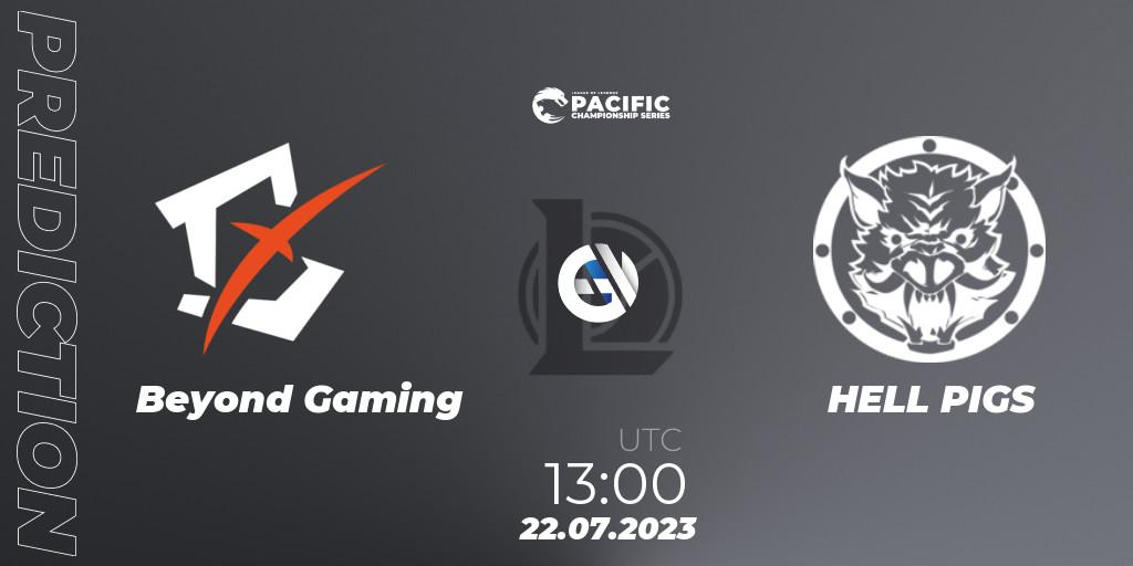 Beyond Gaming vs HELL PIGS: Match Prediction. 22.07.23, LoL, PACIFIC Championship series Group Stage