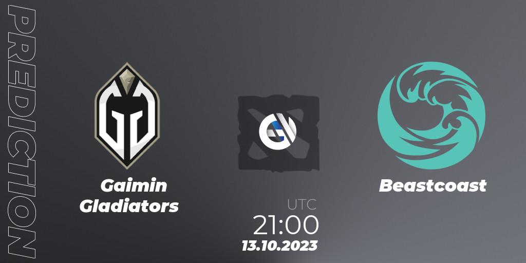Gaimin Gladiators vs Beastcoast: Match Prediction. 13.10.23, Dota 2, The International 2023 - Group Stage