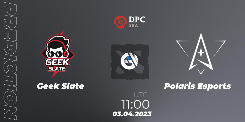 Geek Slate vs Polaris Esports: Match Prediction. 03.04.23, Dota 2, DPC 2023 Tour 2: SEA Division I (Upper)