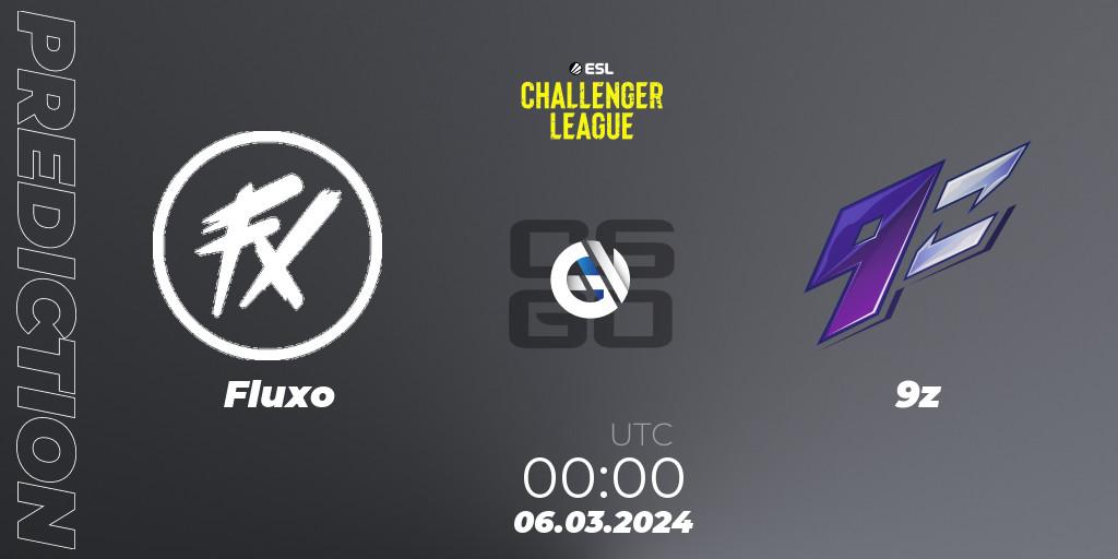 Fluxo vs 9z: Match Prediction. 06.03.2024 at 00:00, Counter-Strike (CS2), ESL Challenger League Season 47: South America