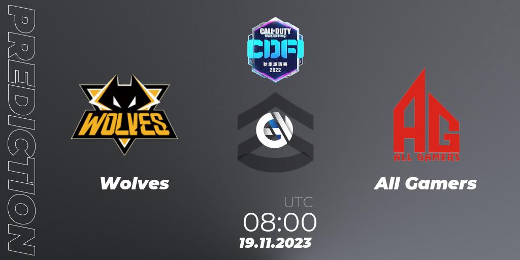Wolves vs All Gamers: Match Prediction. 19.11.2023 at 09:00, Call of Duty, CODM Fall Invitational 2023
