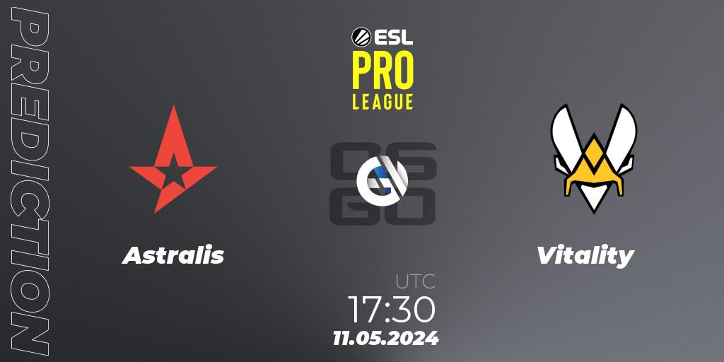 Astralis vs Vitality: Match Prediction. 11.05.24, CS2 (CS:GO), ESL Pro League Season 19