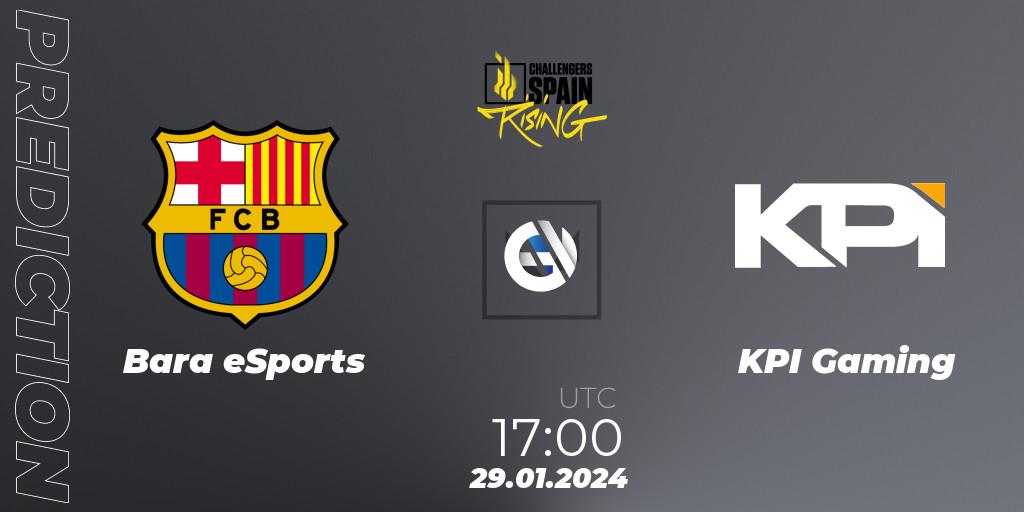 Barça eSports vs KPI Gaming: Match Prediction. 29.01.2024 at 20:30, VALORANT, VALORANT Challengers 2024 Spain: Rising Split 1