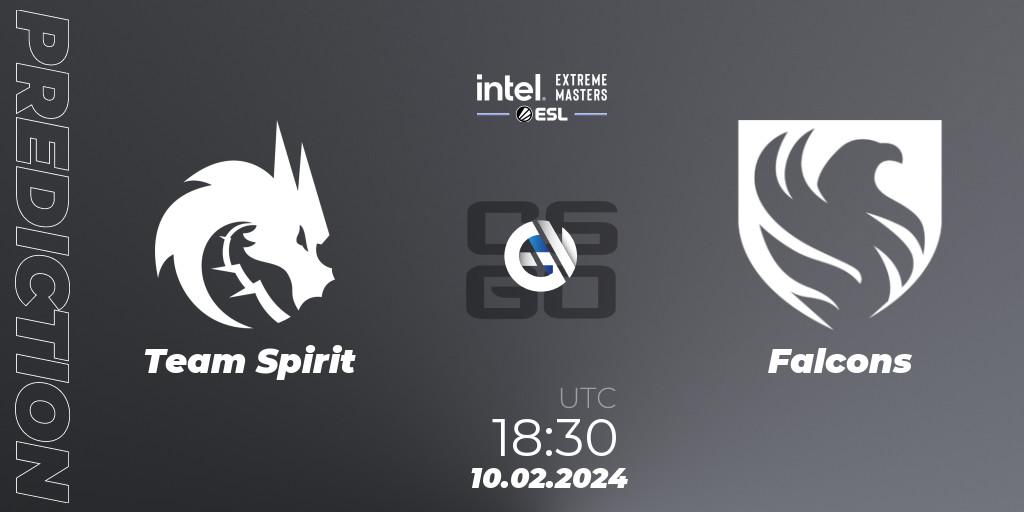 Team Spirit vs Falcons: Match Prediction. 10.02.24, CS2 (CS:GO), IEM Katowice 2024