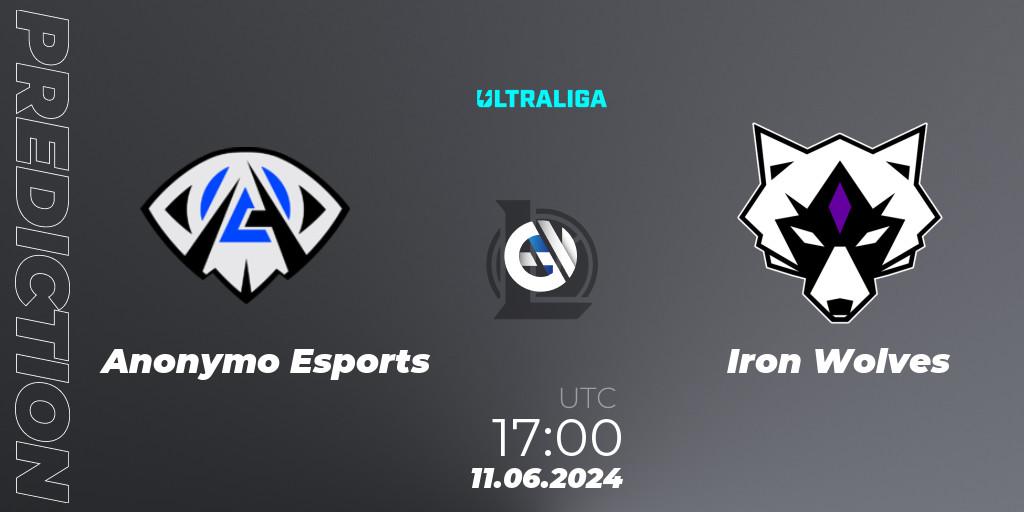 Anonymo Esports vs Iron Wolves: Match Prediction. 11.06.2024 at 17:00, LoL, Ultraliga Season 12