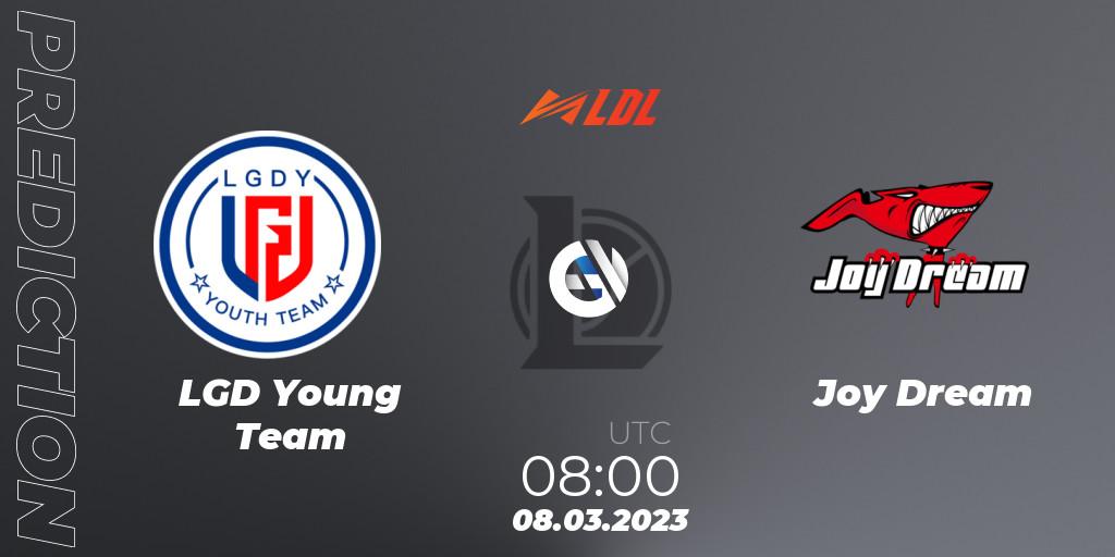 LGD Young Team vs Joy Dream: Match Prediction. 08.03.2023 at 08:00, LoL, LDL 2023 - Regular Season