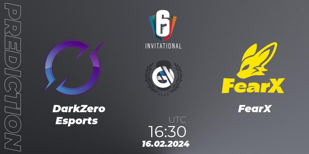 DarkZero Esports vs FearX: Match Prediction. 16.02.24, Rainbow Six, Six Invitational 2024 - Group Stage