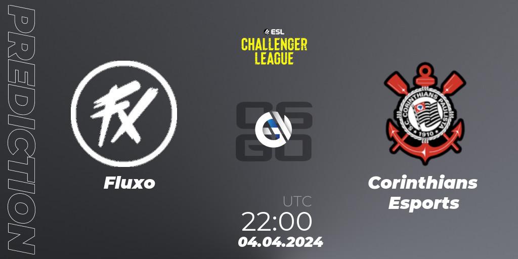 Fluxo vs Corinthians Esports: Match Prediction. 04.04.24, CS2 (CS:GO), ESL Challenger League Season 47: South America