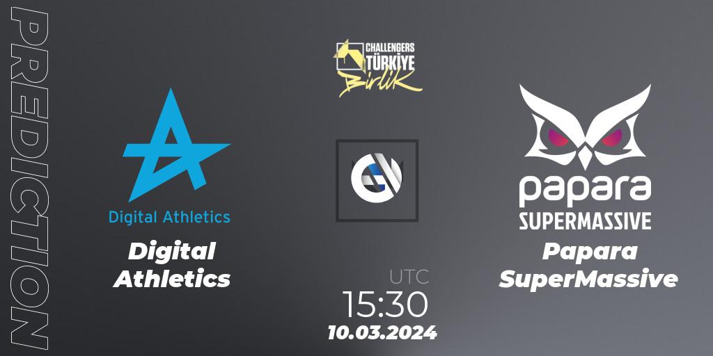 Digital Athletics vs Papara SuperMassive: Match Prediction. 10.03.24, VALORANT, VALORANT Challengers 2024 Turkey: Birlik Split 1