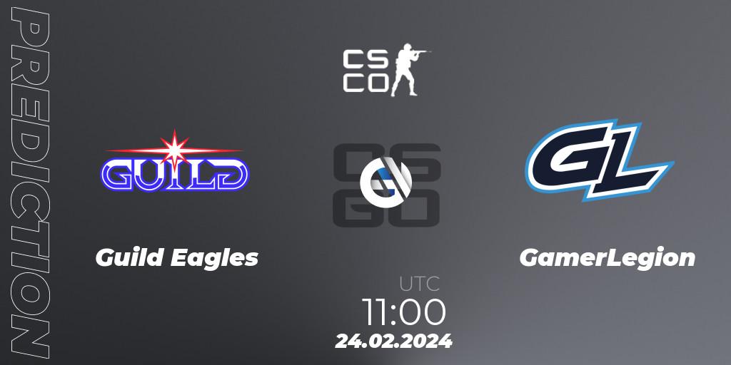Guild Eagles vs GamerLegion: Match Prediction. 24.02.24, CS2 (CS:GO), PGL CS2 Major Copenhagen 2024 Opening Stage Last Chance Qualifier