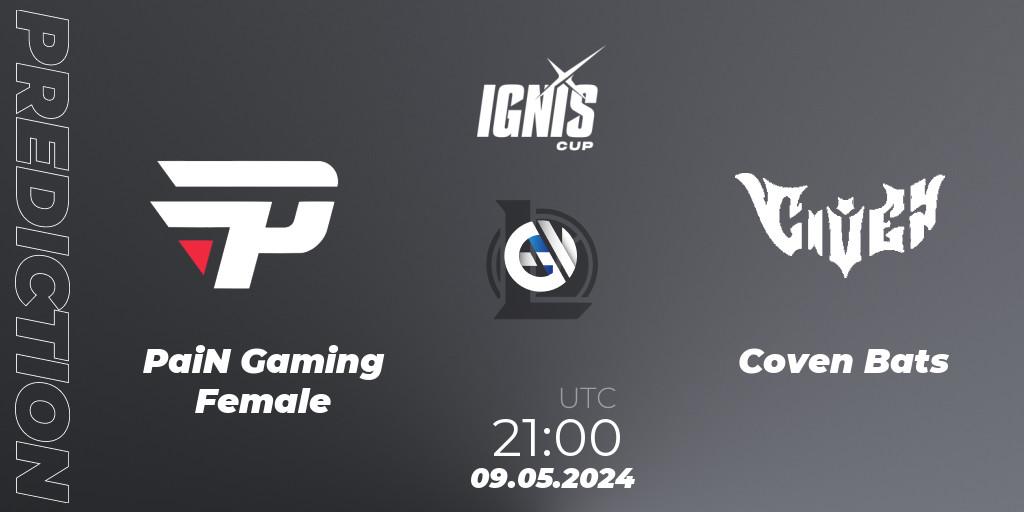 PaiN Gaming Female vs Coven Bats: Match Prediction. 09.05.2024 at 21:00, LoL, Ignis Cup Split 1 2023