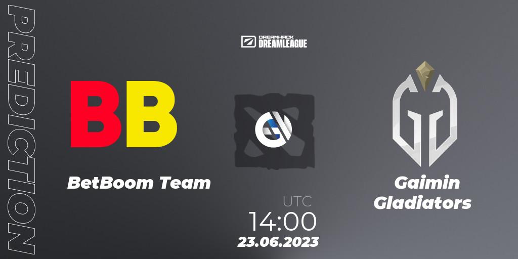 BetBoom Team vs Gaimin Gladiators: Match Prediction. 23.06.2023 at 13:55, Dota 2, DreamLeague Season 20 - Group Stage 2
