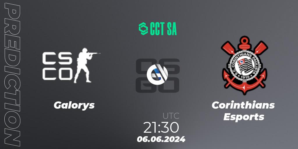 Galorys vs Corinthians Esports: Match Prediction. 06.06.2024 at 21:00, Counter-Strike (CS2), CCT Season 2 South America Series 1