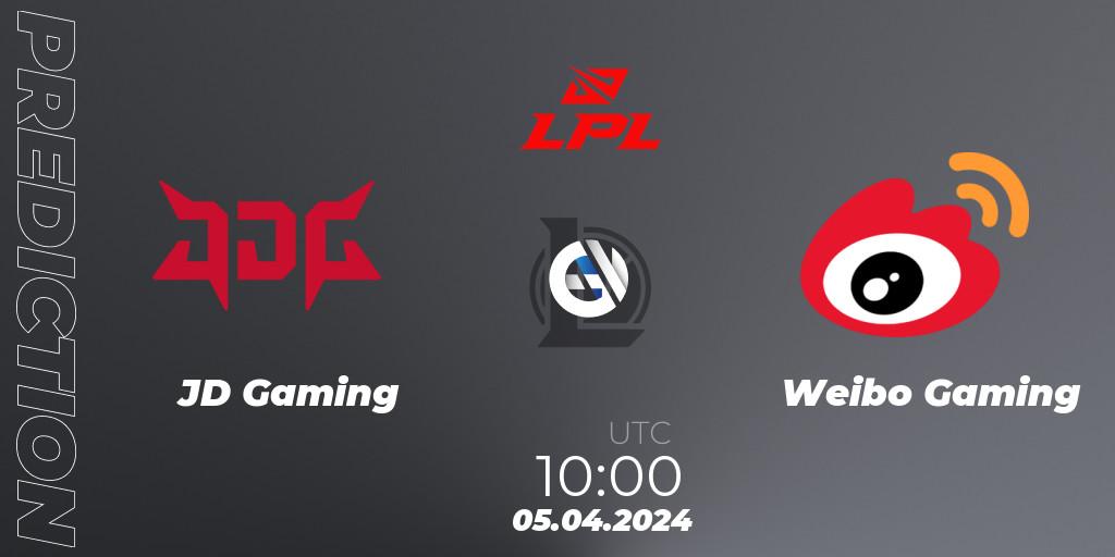 JD Gaming vs Weibo Gaming: Match Prediction. 05.04.24, LoL, LPL Spring 2024 - Playoffs