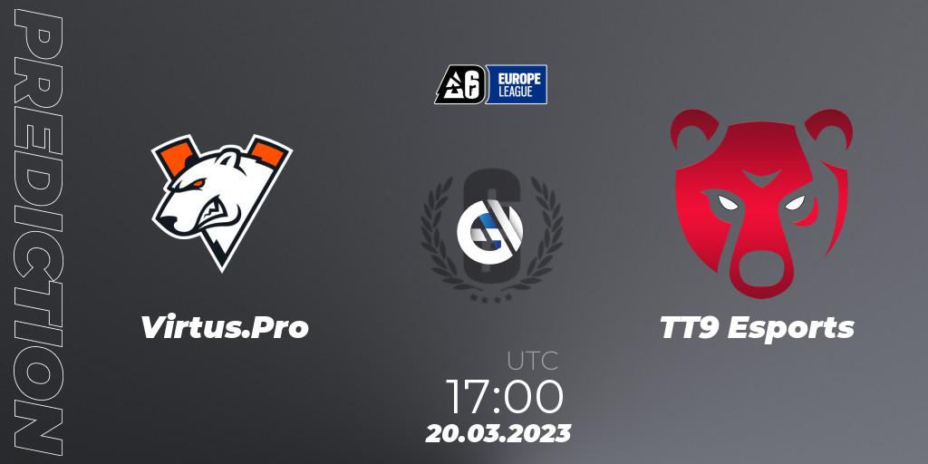 Virtus.Pro vs TT9 Esports: Match Prediction. 20.03.23, Rainbow Six, Europe League 2023 - Stage 1