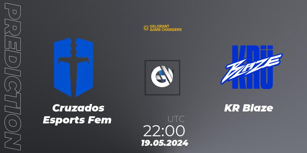  Cruzados Esports Fem vs KRÜ Blaze: Match Prediction. 19.05.2024 at 22:00, VALORANT, VCT 2024: Game Changers LAS - Opening
