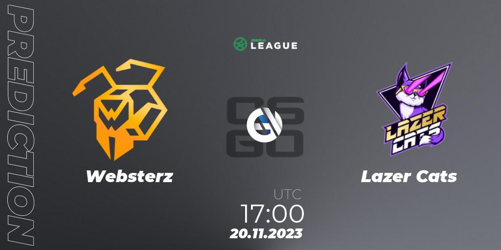 Websterz vs Lazer Cats: Match Prediction. 20.11.23, CS2 (CS:GO), ESEA Season 47: Advanced Division - Europe