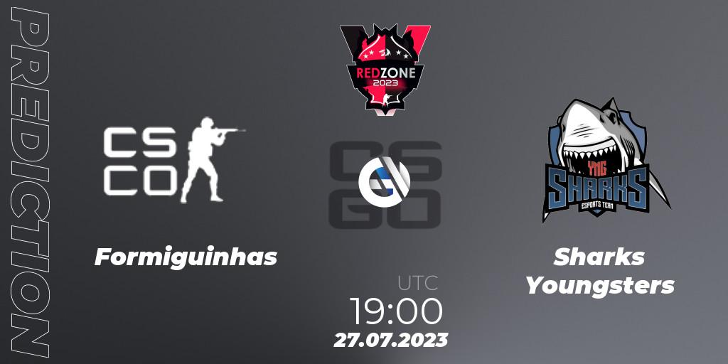Formiguinhas vs Sharks Youngsters: Match Prediction. 27.07.2023 at 21:00, Counter-Strike (CS2), RedZone PRO League Season 5