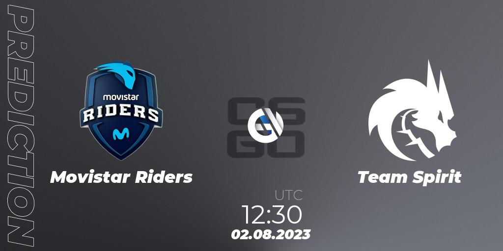 Movistar Riders vs Team Spirit: Match Prediction. 02.08.2023 at 12:30, Counter-Strike (CS2), CCT 2023 Online Finals 2