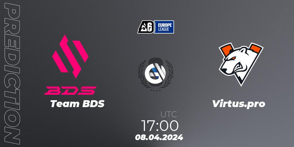 Team BDS vs Virtus.pro: Match Prediction. 08.04.24, Rainbow Six, Europe League 2024 - Stage 1
