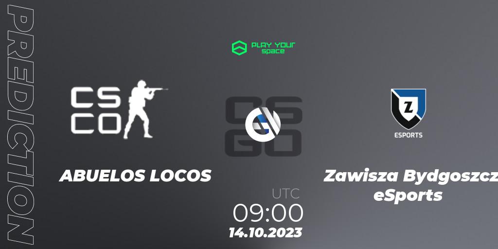 ABUELOS LOCOS vs Zawisza Bydgoszcz eSports: Match Prediction. 14.10.2023 at 09:00, Counter-Strike (CS2), PYspace Cash Cup Finals