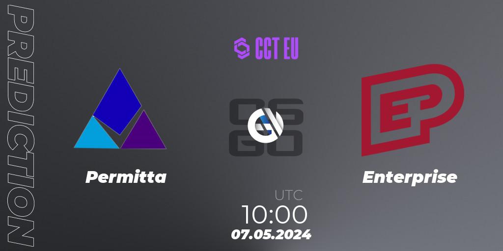 Permitta vs Enterprise: Match Prediction. 07.05.2024 at 10:00, Counter-Strike (CS2), CCT Season 2 Europe Series 2 