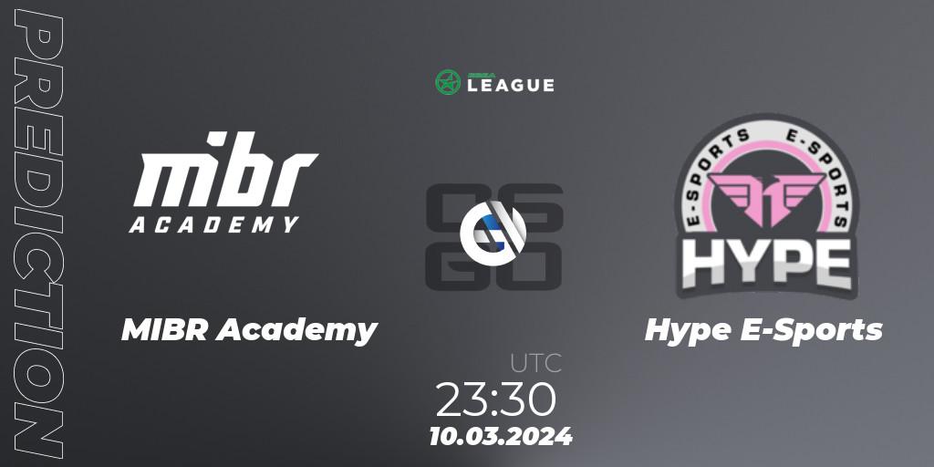 MIBR Academy vs Hype E-Sports: Match Prediction. 11.03.2024 at 23:30, Counter-Strike (CS2), ESEA Season 48: Open Division - South America
