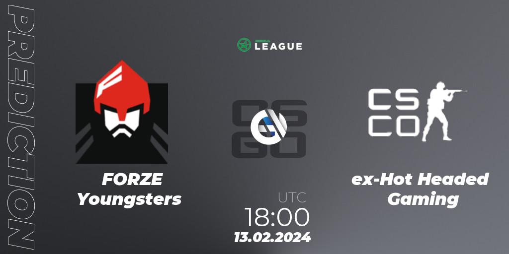 FORZE Youngsters vs ex-Hot Headed Gaming: Match Prediction. 13.02.24, CS2 (CS:GO), ESEA Season 48: Advanced Division - Europe
