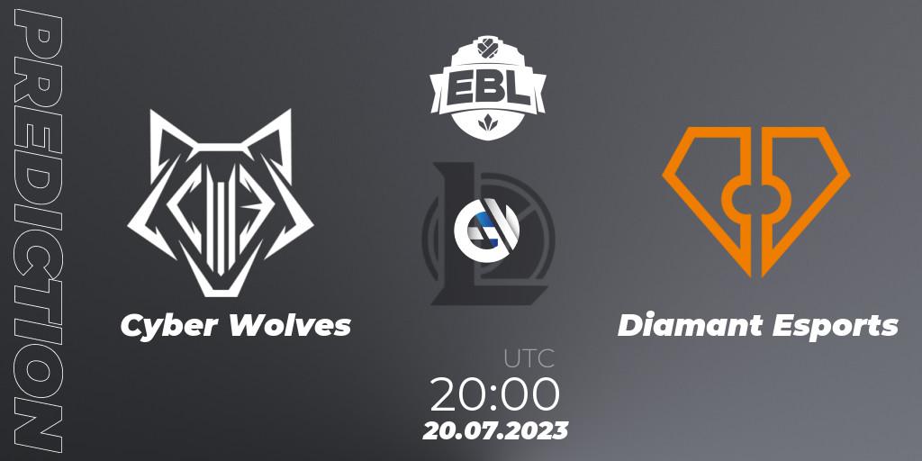 Cyber Wolves vs Diamant Esports: Match Prediction. 20.07.23, LoL, Esports Balkan League Season 13